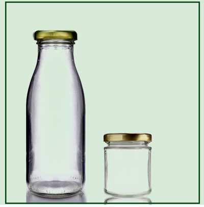 Glass Bottles/Jars with Stickers