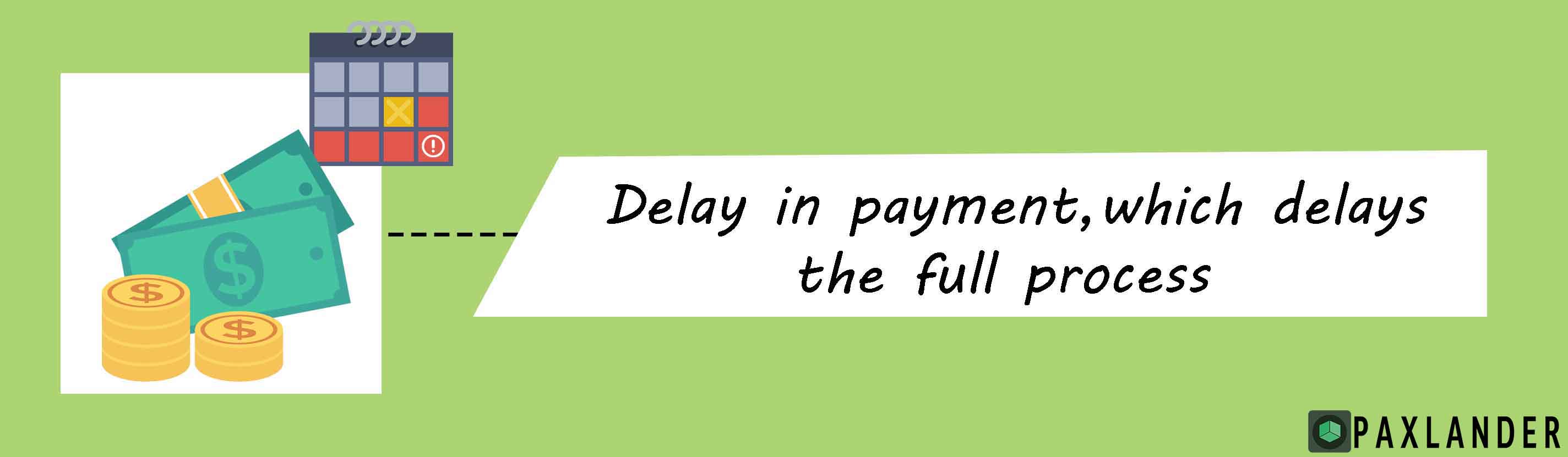 Payment is delayed